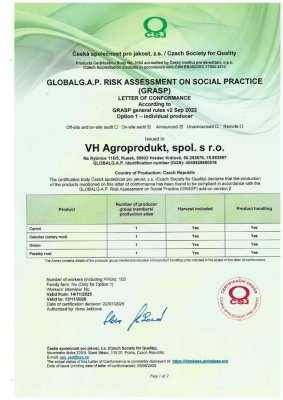 Certifikát GRASP 2026